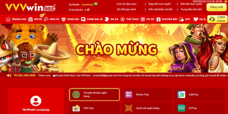 Các hình thức để nạp tiền phổ biến