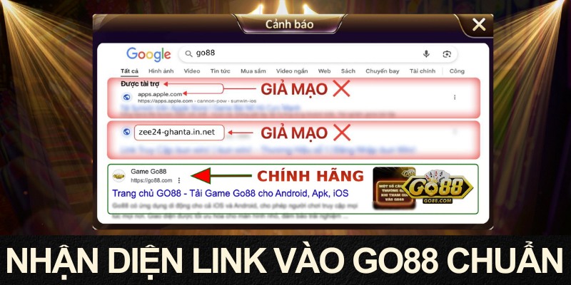 Hướng dẫn cách xem link GO88 chính hãng